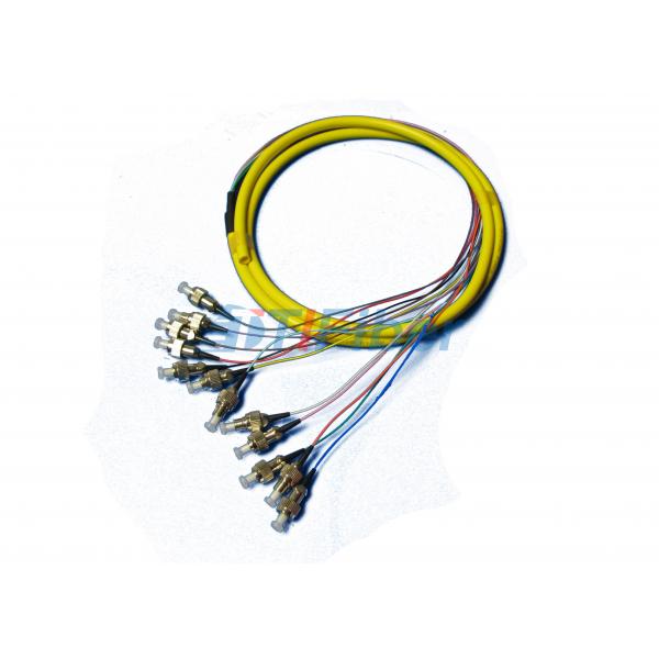 Quality Splicing LC Multimode Fiber Optical Pigtail , 0.9mm 12 colors Fiber Cable for sale