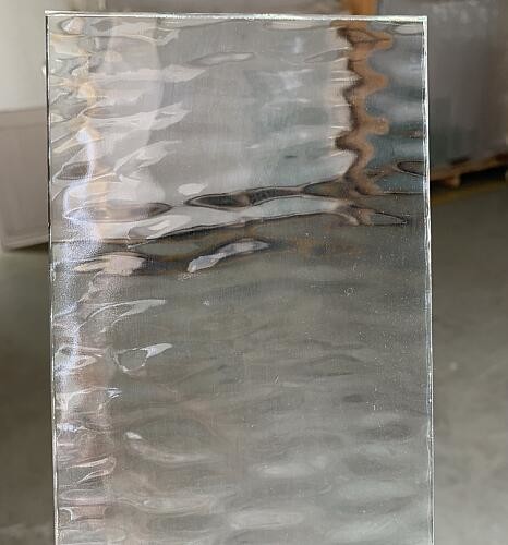 China Clear Water Tempered Colored Textured Tempered Glass Panels Karatachi GB15763 for sale