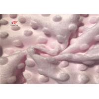 China Environment Plain Dyed Minky Dot Fabric For Children Cloth Blanket factory