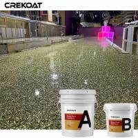 China Shiny Flakes Metallic Epoxy Floor Coating Color Concrete Floors factory