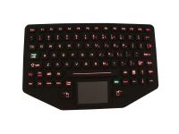 China Military Ruggedized Silicone Keyboard with Backlit Touchpad EMC Standard factory