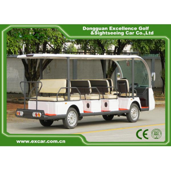 Quality EXCAR white 14 Seater 72V electric sightseeing bus electric car china tour bus for sale