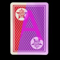 China Red And Blue Invisible Playing Cards / Copag Kings Casino plastic cards for sale