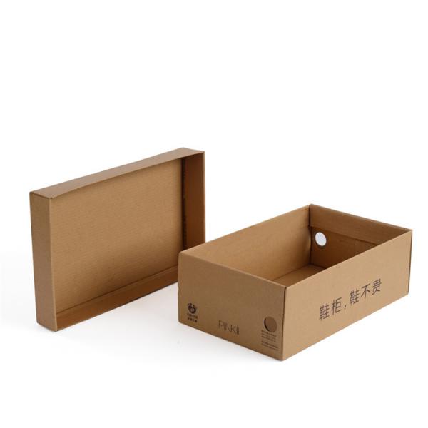 Quality Recycle Corrugated Packaging Box , Brown Cardboard Boxes For Packing Shoes for sale