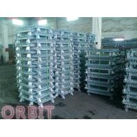 China Stacking Collapsible Steel Wire Mesh Pallet Cage For Warehouse Storage factory