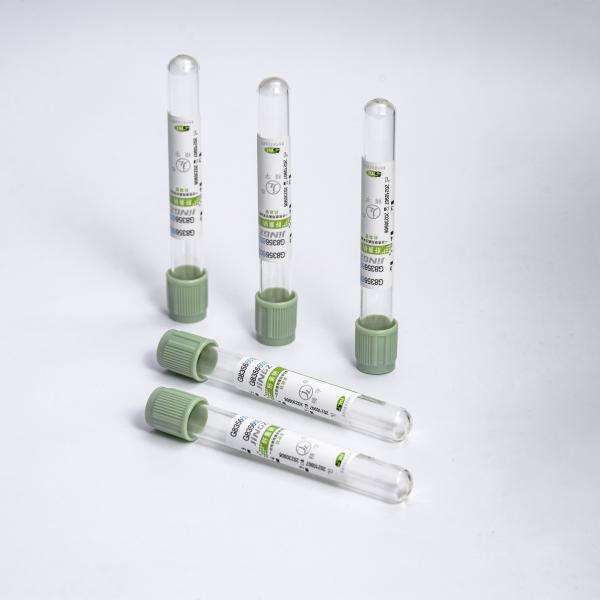 Quality Light Green Sodium Heparin Blood Sample Collection Tube 2-10ml Glass Plastic for sale