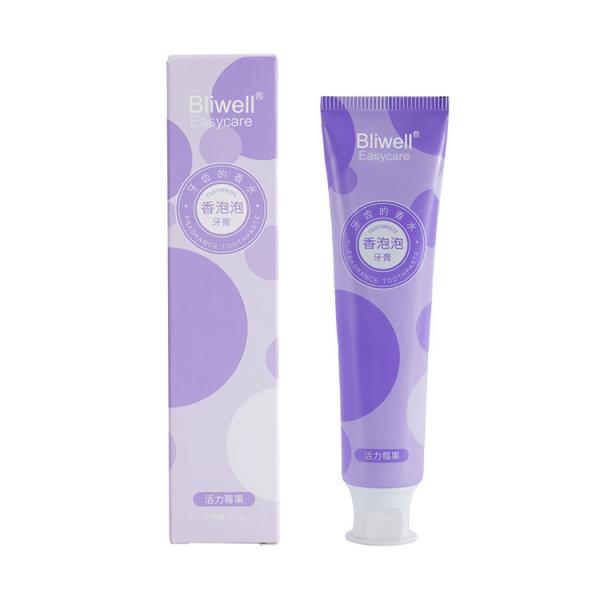 Quality Perfume Blueberry Whitening Fruit Flavor Toothpaste Freshing Breath 100G for sale
