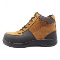 China wheat nubuck leather with black rubber for work boots for man factory