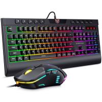 China Computer Wired RGB Gaming Keyboard and Mouse Combos LED for Gamer factory