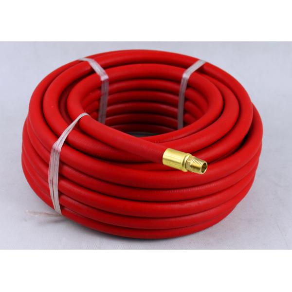 Quality Red Rubber Air Hose with BSP Or NPT Fittings , Rubber Air Line BP 900 / 1200 Psi for sale