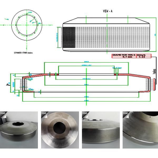 Quality Cobalt Chrome Alloy Centrifugal Spinners For Glass Wool Production Machine for sale