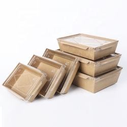 Quality Takeaway Customized Food Packaging Box / Kraft Paper Food Box ODM FSC for sale