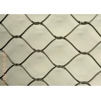 Quality Rhombus Shape Flexible Mesh Netting Inter Woven AISI316 Material 7x7 / 7x19 Size for sale
