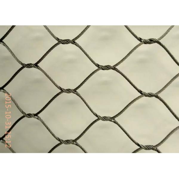 Quality Rhombus Shape Flexible Mesh Netting Inter Woven AISI316 Material 7x7 / 7x19 Size for sale