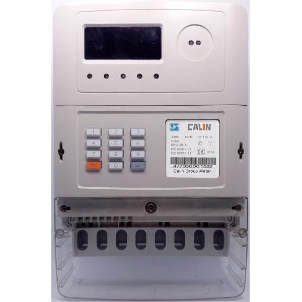 Quality PLC Commercial Electric Meter 3X240V Voltage Surge Safe 3 Phase Power Meter for sale