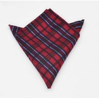 China Solid Color Men's Handkerchief Cotton Pocket Square Scarf for Professional Appearance factory