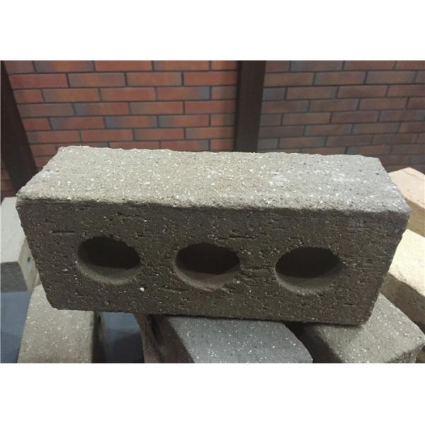 Quality Turned Color Perforated Clay Bricks , Brick Veneer Exterior Siding Low Water Absorption for sale