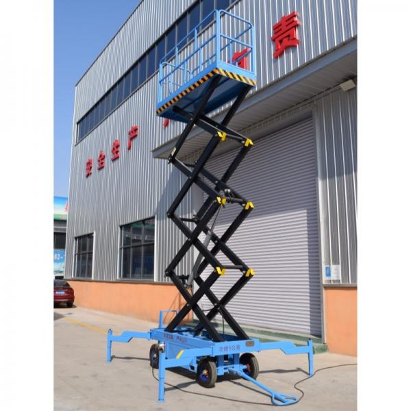 Quality portable hydraulic double scissor lift work platform ladder vertical mast lift for sale