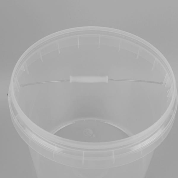Quality 25*23*27cm Transparent Plastic Bucket 10L Plastic Bucket With Lid for sale