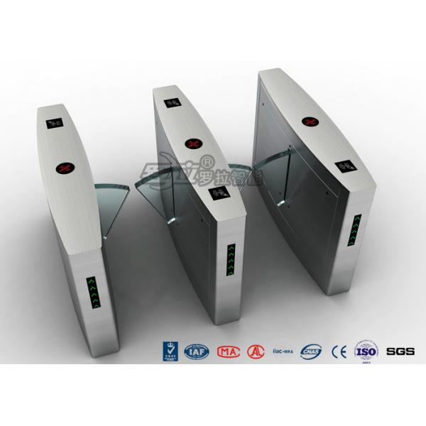 Quality Indoors Flap Pedestrian Security Gates Entrance Automatic Bi Directional DC for sale