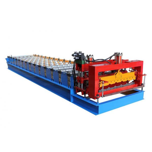 Quality Roofing Step Tile Roll Forming Machine Size 6.5*1.5*1.5m Productivity 1-4 M/Min for sale
