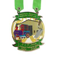 China Custom Hanging Metal Sports Medal Soft Hard Enamel Carnival Medal With Ribbon factory
