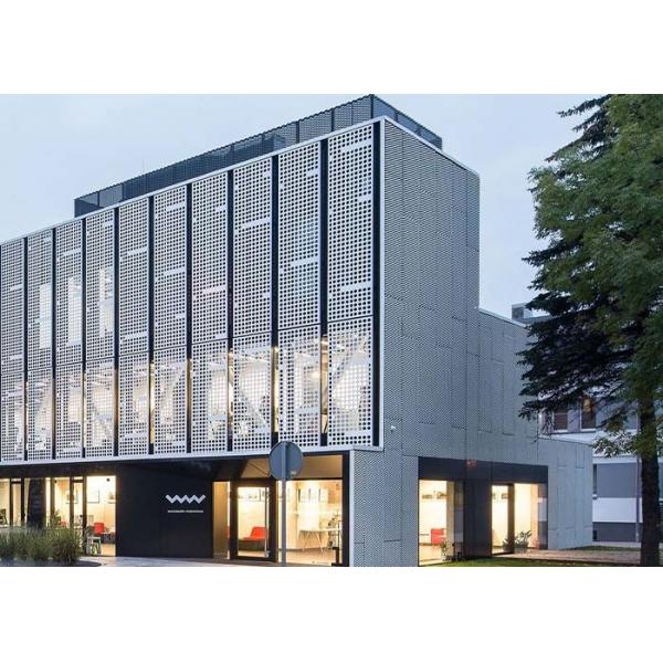 Quality Perforated Metal Building Facade combination of function and aesthetics for Architectural Facade Design for sale