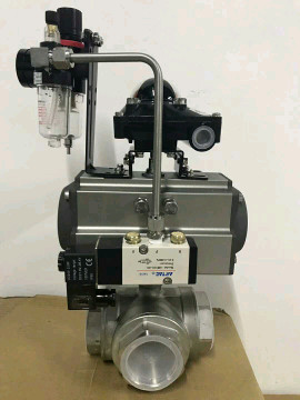 Quality Pneumatic Actuator  90 degree control  ball valves for sale