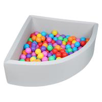China Thickness 5cm Fan Shape Foam Play Ball Pit For Toddlers Kids factory