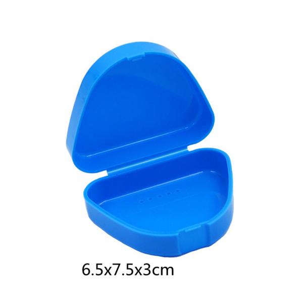 Quality Blue Denture Cup Holder , Denture Soaking Container For Mouthguard for sale