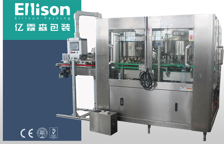 China Monoblock 2 In 1 Metal Tin Beverage Can Filling Machine For Juice And Water factory