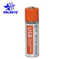 china MELASTA New Design USB Battery 1.5V 1200 mAh Rechargeable Battery for AA Size