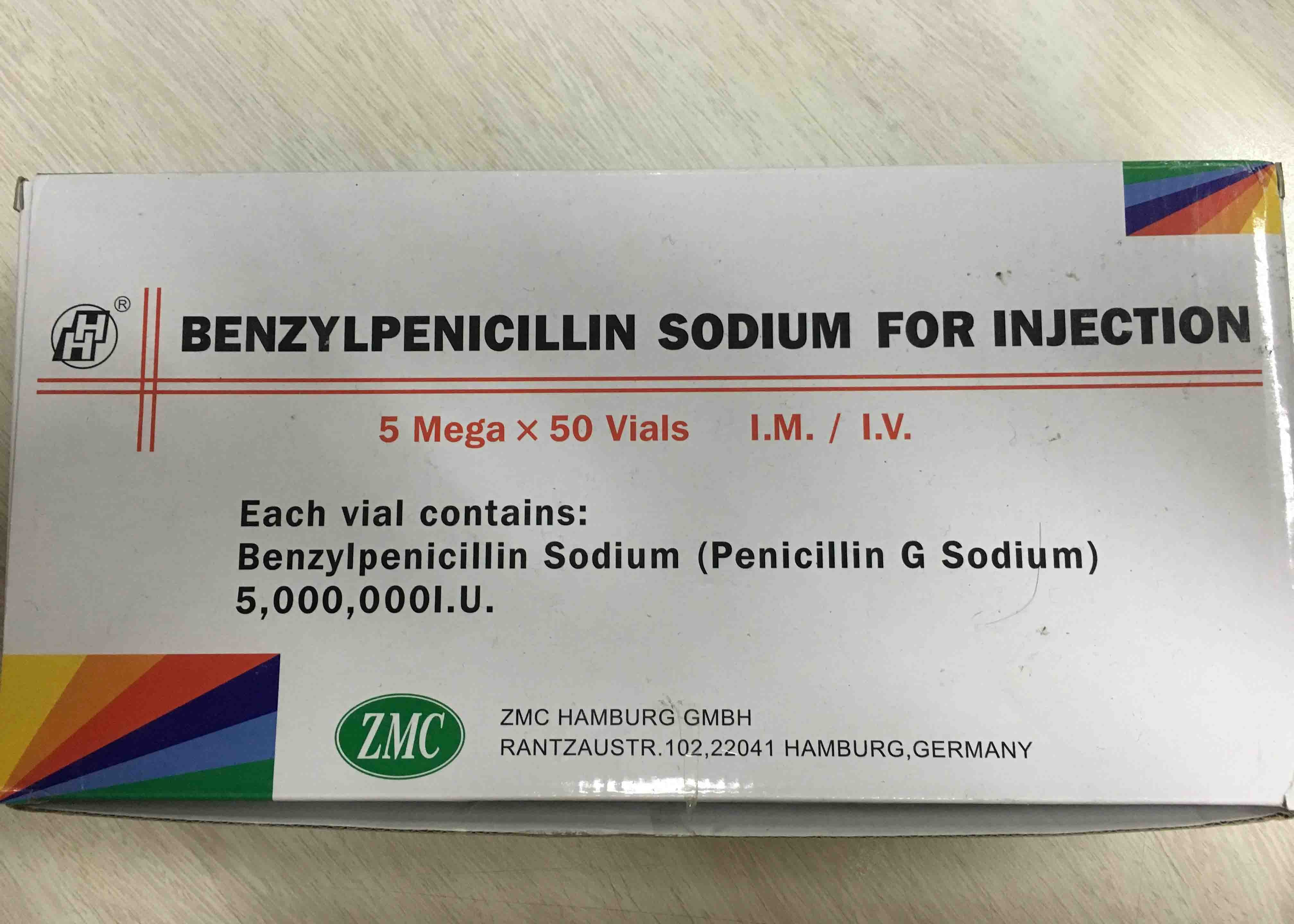 Benzyl Penicillin Sodium For Injection 1 Mega / 5 Mega Antibiotic Drugs COM...