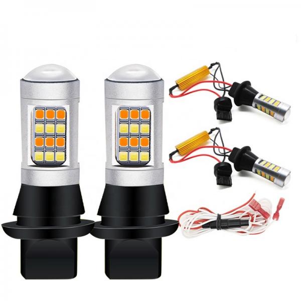 Quality 2835 42SMD Double Color Led Brake Light Turn Signal 7440 T20  CANBUS To Prevent The Stroboscopic for sale