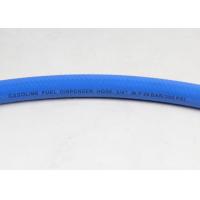 Quality ID 3 / 4 Inch Blue Flexible Fuel Dispenser Hose Single Wire For Gas Station for sale