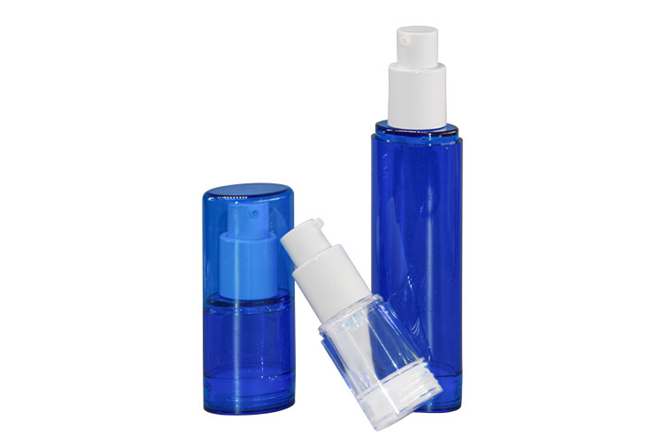 China 15ml 30ml 50ml Oval Shape Airless Pump Bottles High Transparent PETG Material for sale