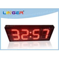 China 12 / 24 Hours Mode Red Led Digital Clock Small For Office 370*1010*100mm factory
