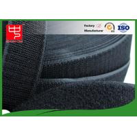 Quality 50mm Wide Black Hook And Loop Tape / Male And Female Hook And Loop Roll for sale