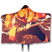 china Anime children's adult hooded blanket velvet fabric rectangular hand washable