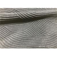 China Good Shape Retention Athletic Knit Fabric , Grey Fabrics Used For Activewear factory
