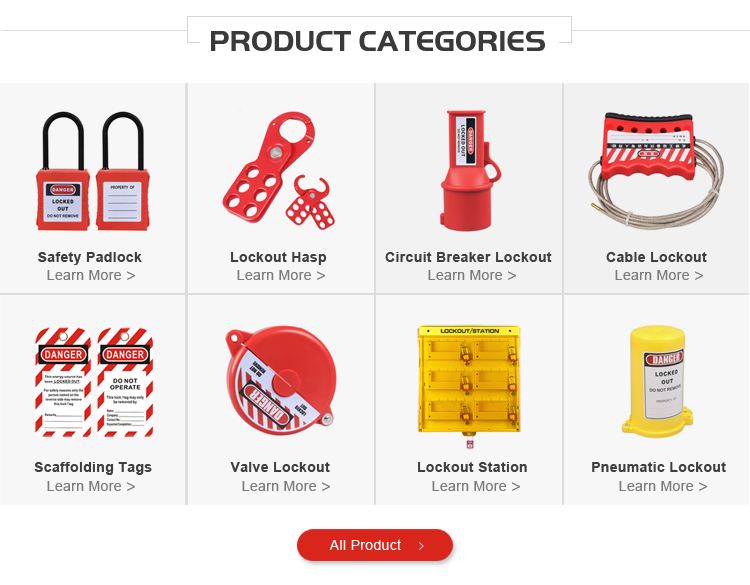 BOSHI Hot Item 38mm Length Steel Shackle Material Safety Lockout Padlock