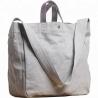 China Custom Large Shoulder Tote Bag Purse Simple Unisex Large Capacity Grey Color factory