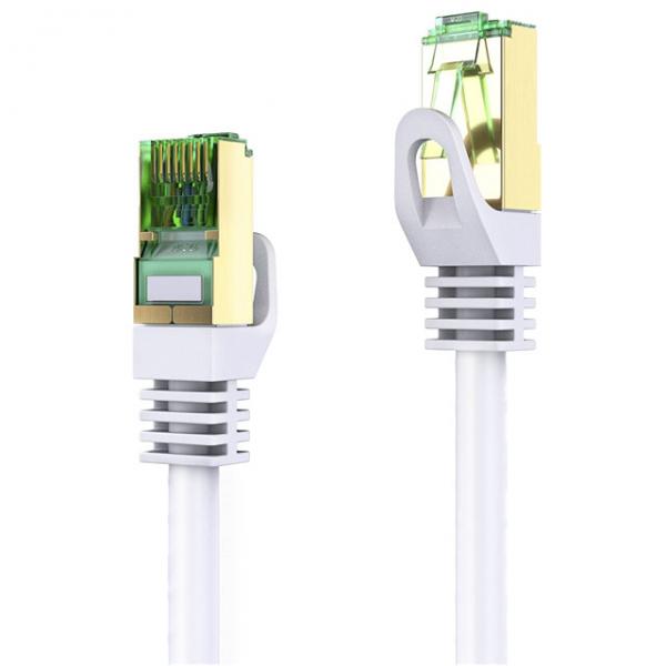 Quality RoHS 10m RJ45 Cat7 Flat Ethernet Cable  Shielded Twisted Pair for sale