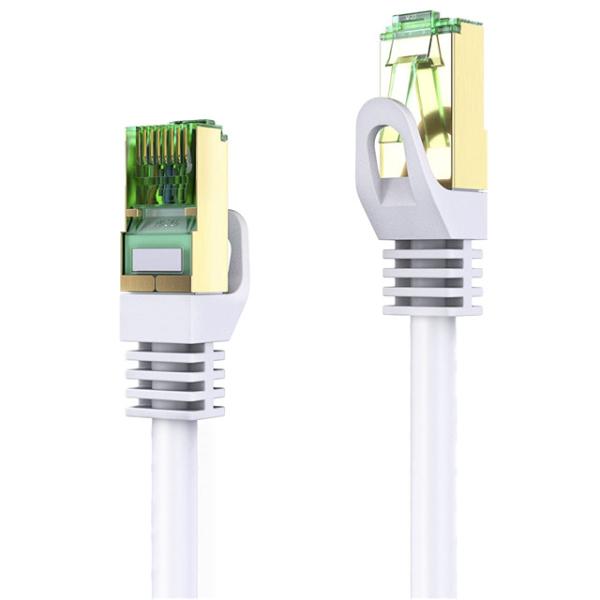 Quality RoHS 10m RJ45 Cat7 Flat Ethernet Cable Shielded Twisted Pair for sale