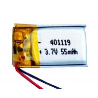 China Rechargeable Polymer Lithium Ion Battery Emergency Light 401119 55mAh 3.7Volt factory