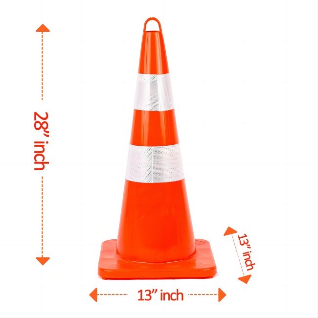 China Reflective Collars Traffic Safety Cones For Traffic Control 350 X 350mm 1.8KG factory