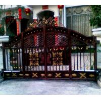 China House Outdoor Wrought Iron Security Gates Hot Dip Galvanized Processing factory