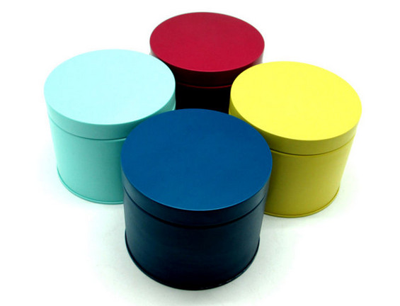 Quality Fantasy Candy Tin Can Small Round Containers With Stackable Inner Lid for sale