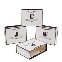China Custom Logo White Jewelry Boutique Shopping Gift Paper Bag for Jewelry Watch Eyewear for sale