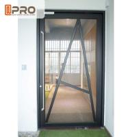 Quality Tempered Glass Pivot Front Door , Aluminium Contemporary Entrance Doors pivot for sale